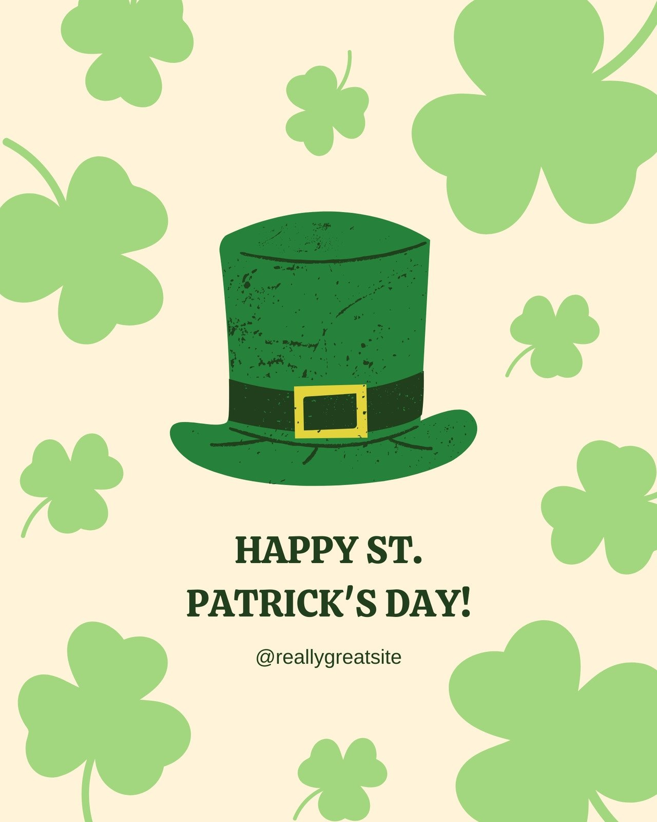 Free and customizable st patricks templates