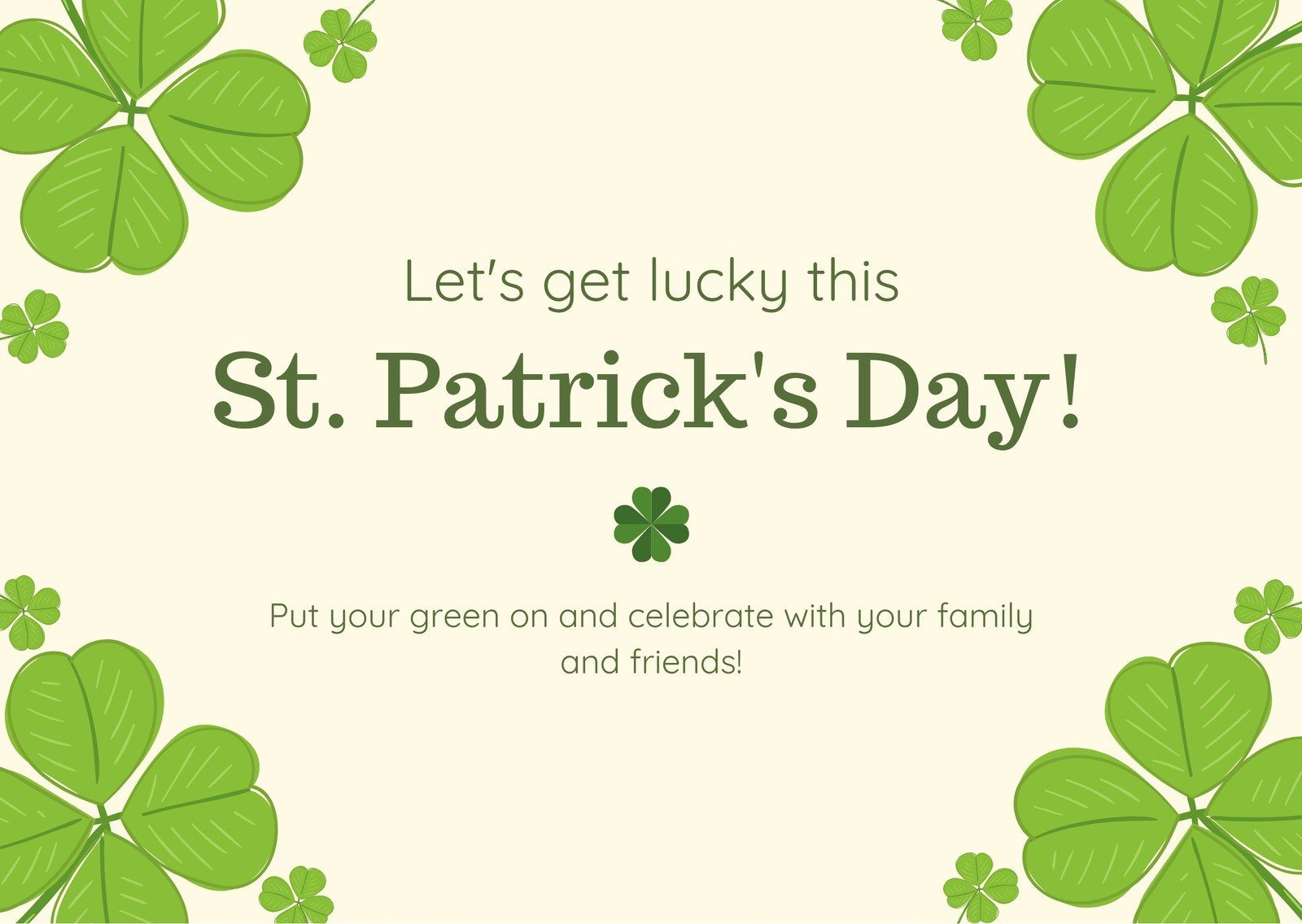 Free printable, customizable St