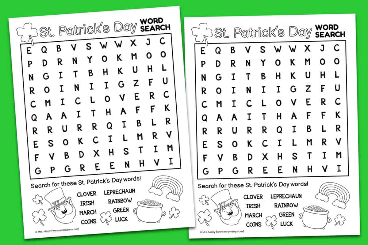 Free Printable St. Patrick