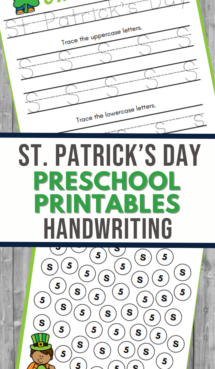 Leprechaun Handwriting Sheets  Saint Patrick