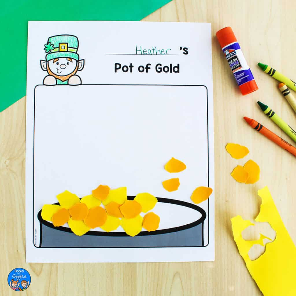 Preschool Pot of Gold Craft for St