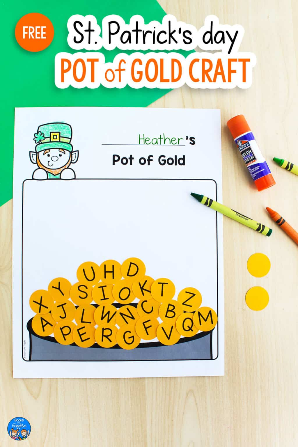 Preschool Pot of Gold Craft for St