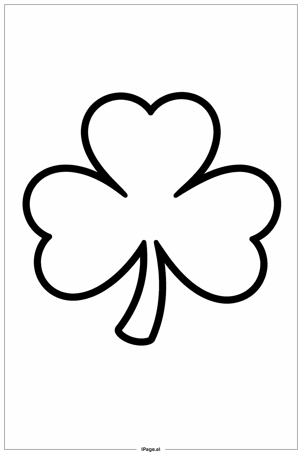St Patrick s Day Little Shamrock Coloring Page (Free PDF&PNG